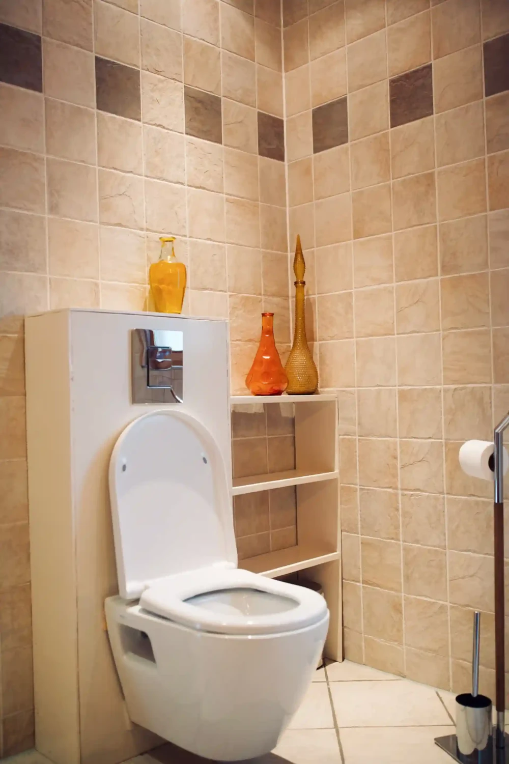 Badkamer van Bosschhuis – praktisch en fris, met alles wat u nodig heeft voor een comfortabel verblijf op ons rustige vakantiepark.